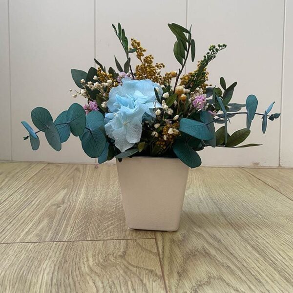 centros-florales-preservados-azul