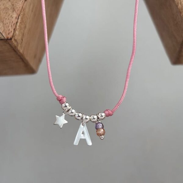 gargantilla-personalizada-estrella-polar-rosa